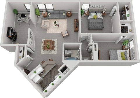 a1 floor plan  the crossings at town square apartments  670